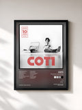 #noir Tableau de l'album Malditas Canciones (10 Años / Edición Especial 2019) de Coti, cadre noir, imprimé et encadré en France
