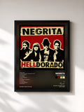 #noir Tableau de l'album Helldorado de Negrita, cadre noir, imprimé et encadré en France