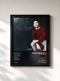 #noir Tableau de l'album Winter in the Air de David Archuleta, cadre noir, imprimé et encadré en France