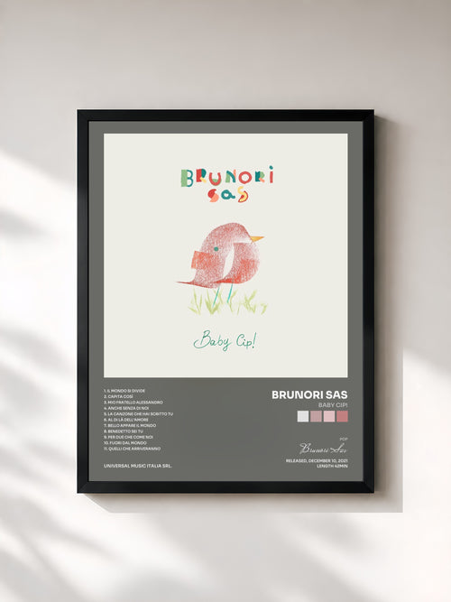 Brunori Sas · Baby Cip! — Affiche encadrée