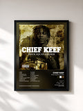 #noir Tableau de l'album Brick Squad Soldier de Chief Keef, cadre noir, imprimé et encadré en France