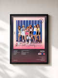 #noir Tableau de l'album Pink MEMORY de Apink, cadre noir, imprimé et encadré en France
