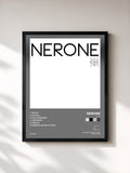 #noir Tableau de l'album 100K de Nerone, cadre noir, imprimé et encadré en France