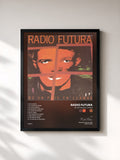 #noir Tableau de l'album De un Pais en Llamas de Radio Futura, cadre noir, imprimé et encadré en France