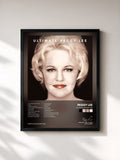 #noir Tableau de l'album Ultimate Peggy Lee de Peggy Lee, cadre noir, imprimé et encadré en France