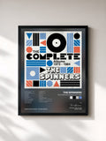 #noir Tableau de l'album The Complete Albums 1973-1984 de The Spinners, cadre noir, imprimé et encadré en France