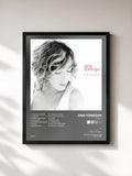 #noir Tableau de l'album Frágil de Ana Torroja, cadre noir, imprimé et encadré en France