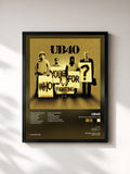 #noir Tableau de l'album Who You Fighting For de UB40, cadre noir, imprimé et encadré en France