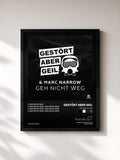 #noir Tableau de l'album Geh Nicht Weg de Gestört Aber GeiL, cadre noir, imprimé et encadré en France