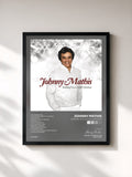 #noir Tableau de l'album Sending You a Little Christmas de Johnny Mathis, cadre noir, imprimé et encadré en France