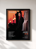 #noir Tableau de l'album The Way Back Home de Vince Gill, cadre noir, imprimé et encadré en France