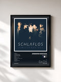 #noir Tableau de l'album Schlaflos de Jennifer Rostock, cadre noir, imprimé et encadré en France
