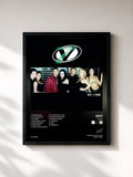 #noir Tableau de l'album CD00 de OV7, cadre noir, imprimé et encadré en France