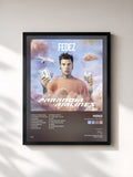 #noir Tableau de l'album Paranoia Airlines de Fedez, cadre noir, imprimé et encadré en France