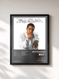 #noir Tableau de l'album Zeca Pagodinho de Zeca Pagodinho, cadre noir, imprimé et encadré en France