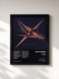 #noir Tableau de l'album Immunity de Jon Hopkins, cadre noir, imprimé et encadré en France