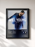 #noir Tableau de l'album Let It Go de Will Young, cadre noir, imprimé et encadré en France