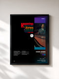 #noir Tableau de l'album Happenings de Hank Jones, cadre noir, imprimé et encadré en France