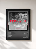 #noir Tableau de l'album Fernweh de Teesy, cadre noir, imprimé et encadré en France