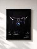 #noir Tableau de l'album HUNTER - The 3rd Album de KEY, cadre noir, imprimé et encadré en France