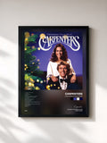 #noir Tableau de l'album Christmas Once More de Carpenters, cadre noir, imprimé et encadré en France