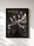 #noir Tableau de l'album Songs Of Yesterday de Free, cadre noir, imprimé et encadré en France