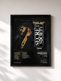 #noir Tableau de l'album Secret Society de Money Man, cadre noir, imprimé et encadré en France