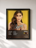 #noir Tableau de l'album Baila de Greeicy, cadre noir, imprimé et encadré en France