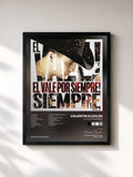 #noir Tableau de l'album El Vale Por Siempre (Vol. 2) de Valentin Elizalde, cadre noir, imprimé et encadré en France