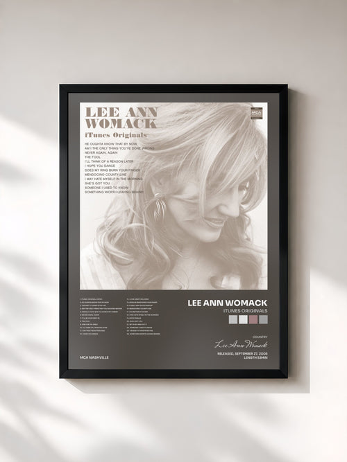 Lee Ann Womack · iTunes Originals — Affiche encadrée