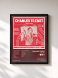 #noir Tableau de l'album 1943 - 1948 (Remasterisé en 2017) de Charles Trenet, cadre noir, imprimé et encadré en France