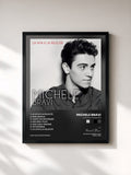#noir Tableau de l'album La vita e la felicità de Michele Bravi, cadre noir, imprimé et encadré en France