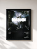 #noir Tableau de l'album Lick It de Kaskade, cadre noir, imprimé et encadré en France