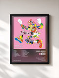 #noir Tableau de l'album KBB vol.1 de KANA-BOON, cadre noir, imprimé et encadré en France
