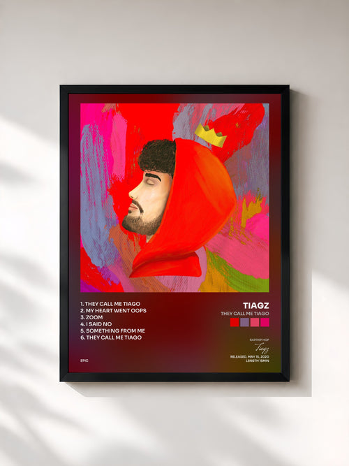 Tiagz · They Call Me Tiago — Affiche encadrée
