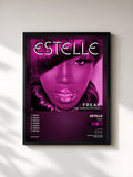 #noir Tableau de l'album Freak (Remixes) de Estelle, cadre noir, imprimé et encadré en France