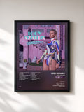 #noir Tableau de l'album Reclassified de Iggy Azalea, cadre noir, imprimé et encadré en France