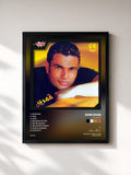 #noir Tableau de l'album Amarain de Amr Diab, cadre noir, imprimé et encadré en France