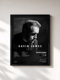 #noir Tableau de l'album Bitter Pill de Gavin James, cadre noir, imprimé et encadré en France