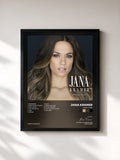 #noir Tableau de l'album thirty one de Jana Kramer, cadre noir, imprimé et encadré en France