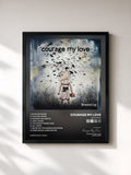 #noir Tableau de l'album Becoming de Courage My Love, cadre noir, imprimé et encadré en France