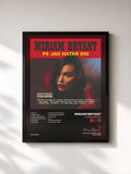 #noir Tableau de l'album PS jag hatar dig de Miriam Bryant, cadre noir, imprimé et encadré en France