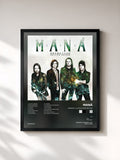 #noir Tableau de l'album Drama Y Luz Edición Deluxe de Maná, cadre noir, imprimé et encadré en France