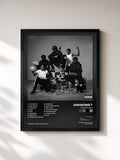 #noir Tableau de l'album Adolescence de Unknown T, cadre noir, imprimé et encadré en France