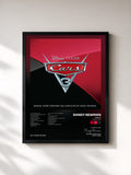 #noir Cars 3 (Original Score) von Randy Newman als gerahmter Kunstdruck, schwarzer Rahmen, gedruckt und gerahmt in Frankreich