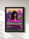 #noir Tableau de l'album Numanice de LUDMILLA, cadre noir, imprimé et encadré en France