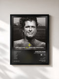 #noir Tableau de l'album Más + Corazón Profundo de Carlos Vives, cadre noir, imprimé et encadré en France