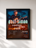 #noir Tableau de l'album The Concert in Hyde Park de Paul Simon, cadre noir, imprimé et encadré en France