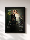 #noir Tableau de l'album Light My Fire de Baccara, cadre noir, imprimé et encadré en France