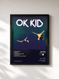 #noir Tableau de l'album Grundlos - EP de OK KID, cadre noir, imprimé et encadré en France